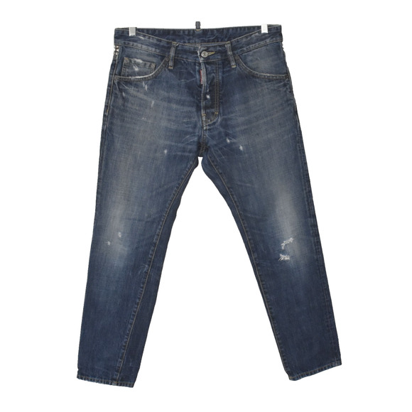 B0 Auth DSQUARED2 Distressed Studded On The Back Button Fly Jeans Size IT 48 - Picture 1 of 6
